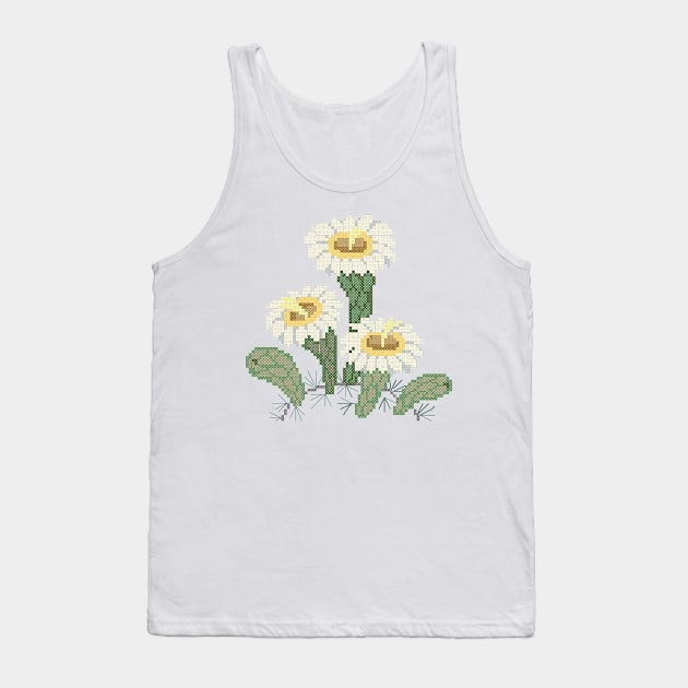 Arizona State Flower Saguaro Tank Top by inotyler